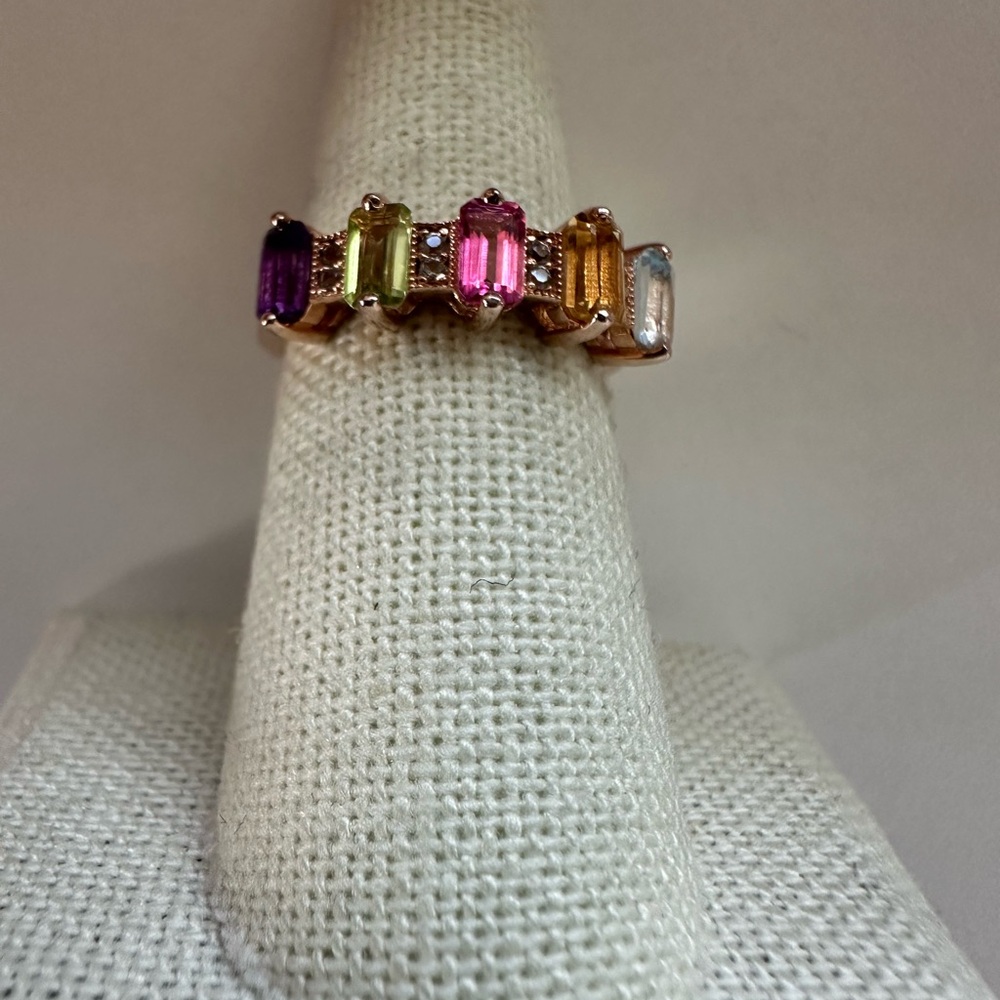 Multicolor Gemstone Ring - image 8